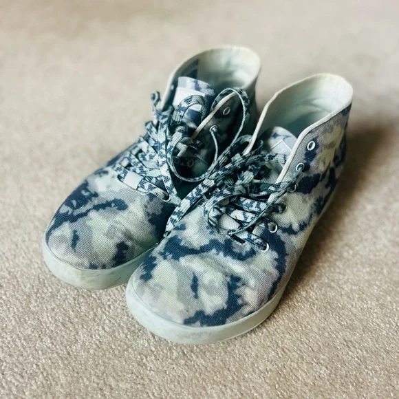 NOBULL Gray and Blue Athletic Shoes NOBULL Canvas Trainer Blue Athletic Shoes Lace Up Sneaker  main image 4